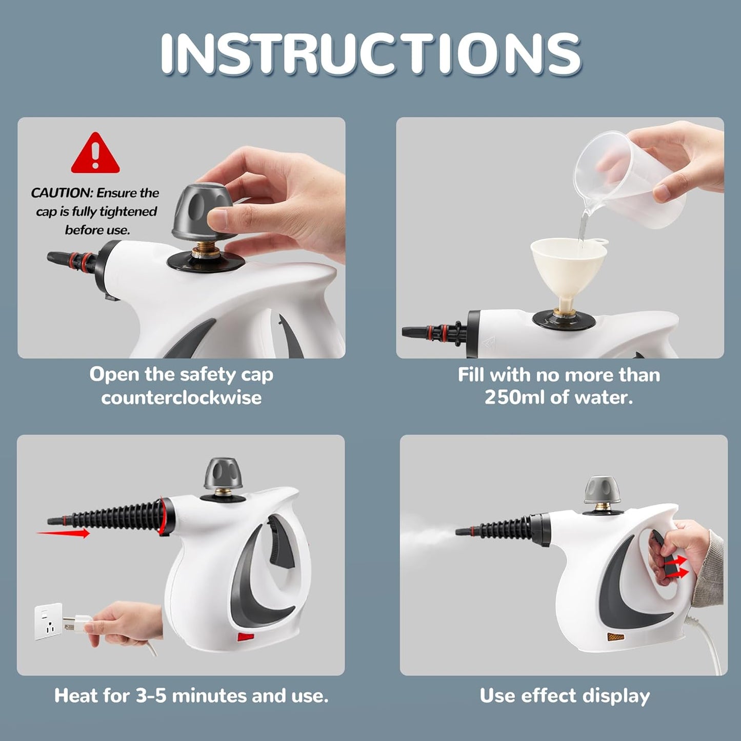 Effortless Handheld Steam Cleaning Solution